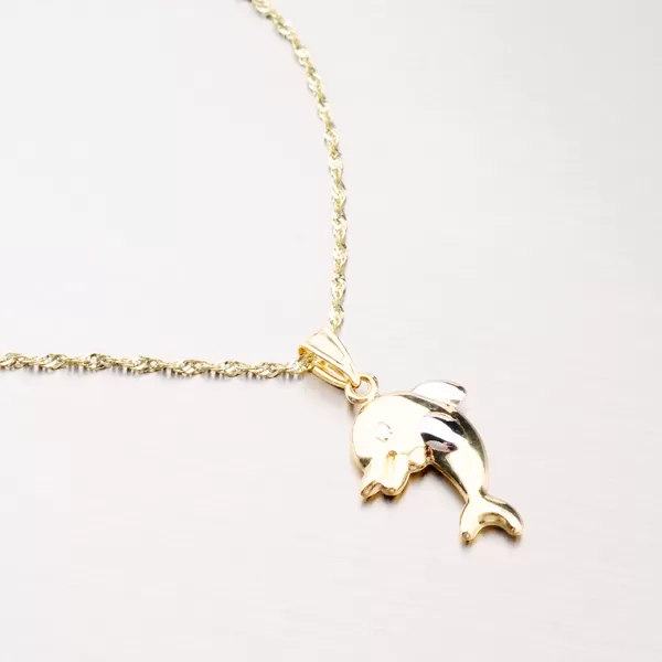 Zlatý přívěsek - delfín 43-21387