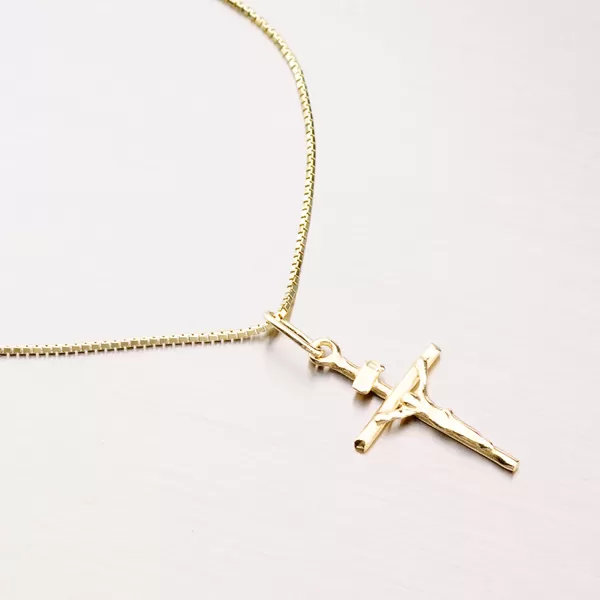 Přívěsek žluté zlato 585 kříž 43-21882