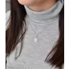 Stříbrný přívěsek s krystaly Swarovski ab efekt kulatý 34225.2