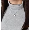 Stříbrný přívěsek s krystalem Swarovski bílý motýl 34232.1