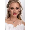 Stříbrný přívěsek s krystaly Swarovski ab efekt obdélník 34254.2