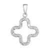 Stříbrný přívěsek s krystaly Swarovski v bílé barvě 74071.1