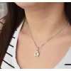 Stříbrný přívěsek s krystaly Swarovski bílá slza 34255.1