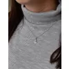 Sada šperků s krystaly Swarovski náušnice,řetízek a přívěsek bílá kytička 39172.1