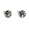 Stříbrné náušnice pecka s krystaly Swarovski mix barev kulaté 31336.4 colorado