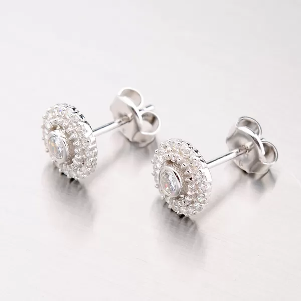 Dámské náušnice stříbro 925 zirkon GLM12-055