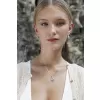 Stříbrné náušnice visací s krystaly Swarovski mix barev kulaté 31176.4 chameleon
