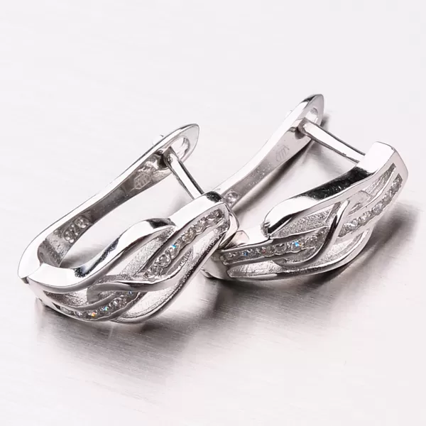 Dámské náušnice stříbro 925 zirkon UCST-121277