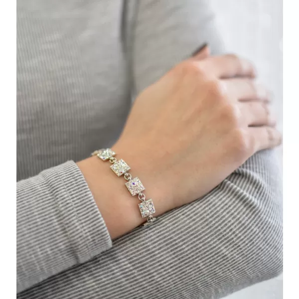 Stříbrný náramek se Swarovski krystaly ab efekt 33047.2