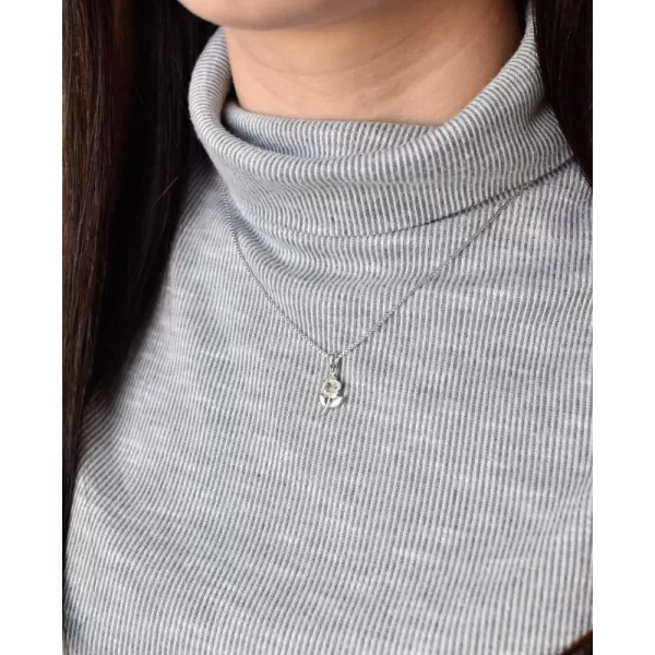 Stříbrný přívěsek s krystalem Swarovski bílá kytička 34239.1