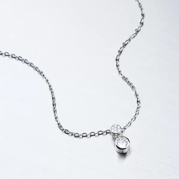 Dámský náhrdelník stříbro 925 zirkon SST-151155