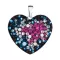 Stříbrný přívěsek s krystaly Swarovski mix barev srdce 34243.4 galaxy