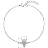 Stříbrný náramek se zirkony sovička 13015.1