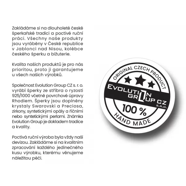 Stříbrné náušnice pecka se zirkonem bílá kytička 11069.1