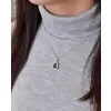 Stříbrný přívěsek s krystaly Swarovski modrá slza 34252.3