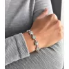 Stříbrný náramek se Swarovski krystaly mix barev 33047.3 sakura
