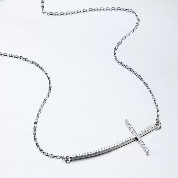 Dámský náhrdelník stříbro 925 zirkon SST-151165