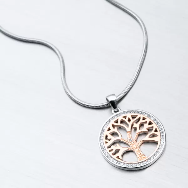 Dámský přívěsek stříbro 925 zirkon - strom života TAGHST-13298