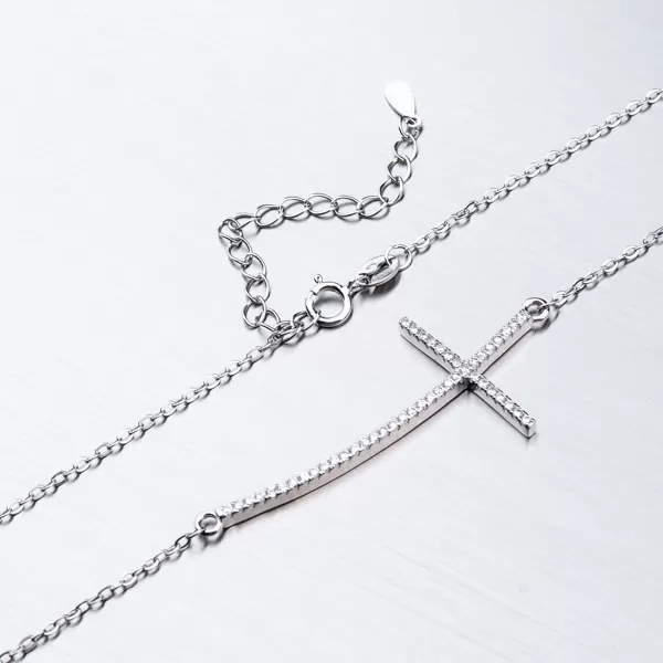 Dámský náhrdelník stříbro 925 zirkon SST-151165