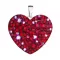 Stříbrný přívěsek s krystaly Swarovski červené srdce 34243.3 cherry
