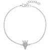 Stříbrný náramek se zirkony sovička 13015.1