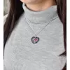 Stříbrný přívěsek s krystaly Swarovski mix barev srdce 34243.4 galaxy