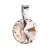 Stříbrný přívěsek s krystaly Swarovski hnědý kulatý-rivoli 34112.3