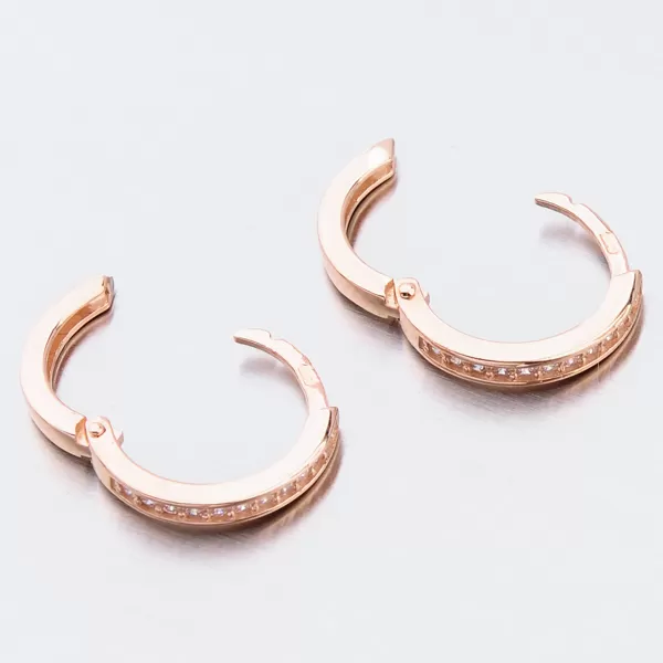 Dámské náušnice žluté zlato 585 kruhy 52GZ-3344CV-ZIR