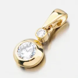 Dámský přívěsek žluté zlato 585 zirkon 682P-130017