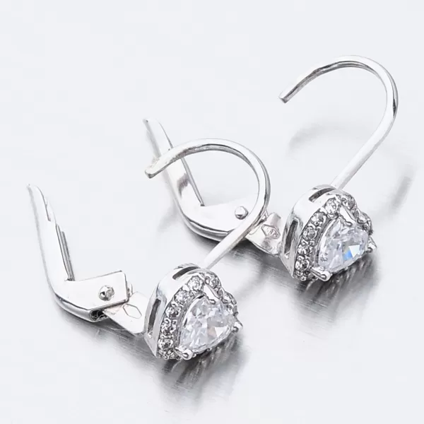 Dámské náušnice bílé zlato 585 zirkon 52GZ-8015BBB-KL