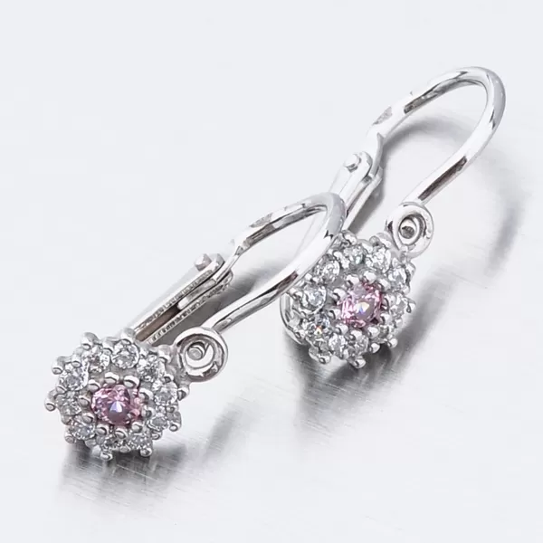 Zlaté náušnice se zirkony 52DN-2749BRB