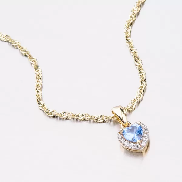 Zlaté srdce se zirkony 53GZ-8016ZMB