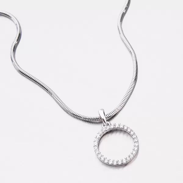 Dámský přívěsek bílé zlato 585 zirkon DZ-1979B-ZIR