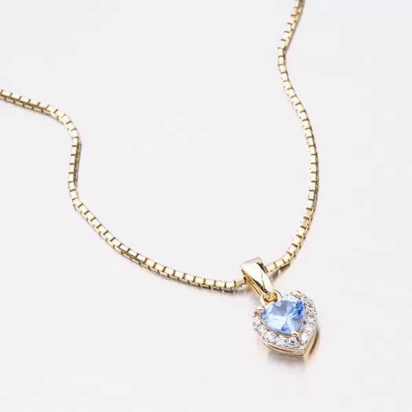 Zlaté srdce se zirkony 53GZ-8016ZMB