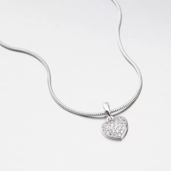 Zlaté srdce se zirkony 53DZ-2383B-ZIR