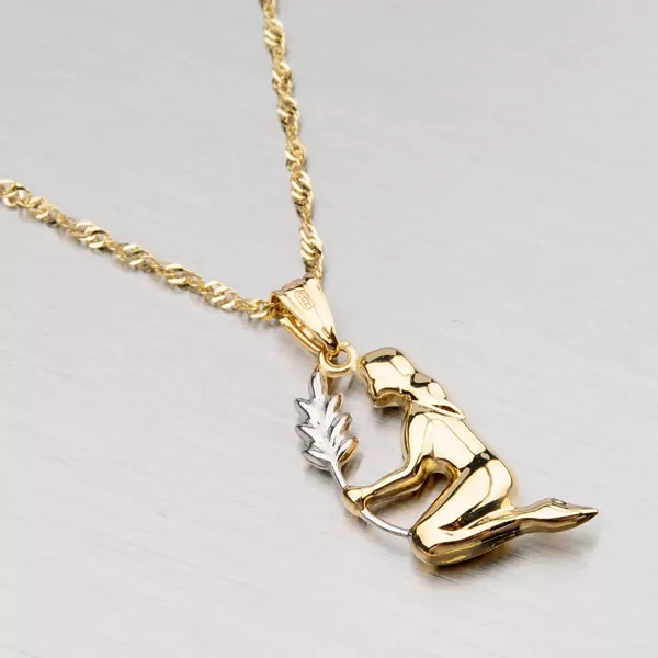 Přívěsek zlato mix 585 - Panna 1-4010-08