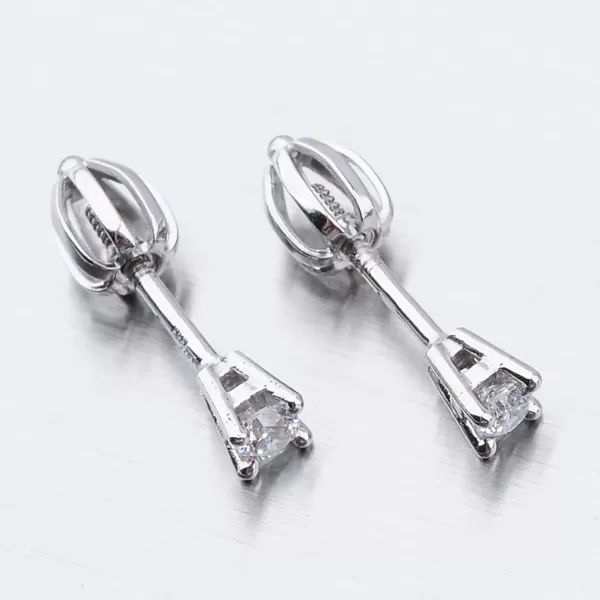 Dámské náušnice bílé zlato 585 zirkon 52DZ-61062B-ZIR