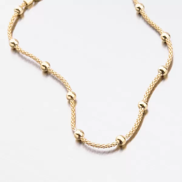 Pozlacený náramek s kuličkami B2000940-0850-SLX