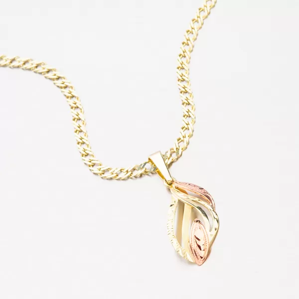 Dámský přívěsek zlato mix 585 53P-003-02