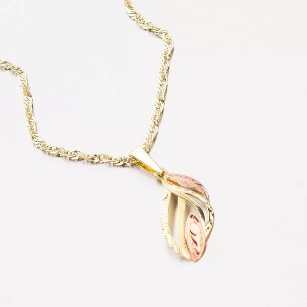 Dámský přívěsek zlato mix 585 53P-003-02