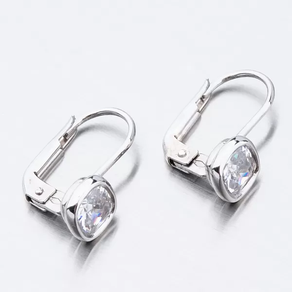 Dámské náušnice bílé zlato 585 zirkon 52GZ-8029B-KL