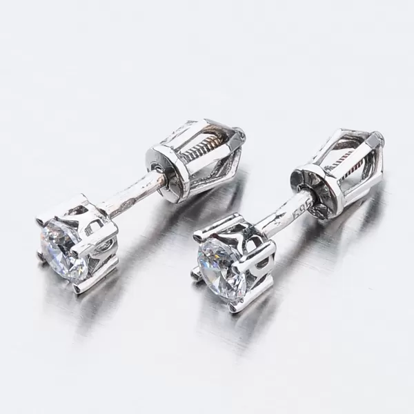 Dámské náušnice bílé zlato 585 zirkon 52DZ-8025B-ZIR