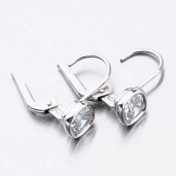 Dámské náušnice bílé zlato 585 zirkon 52GZ-8029B-KL