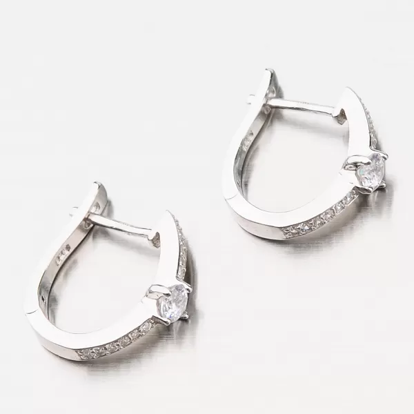 Dámské náušnice stříbro 925 zirkon UCST-12185