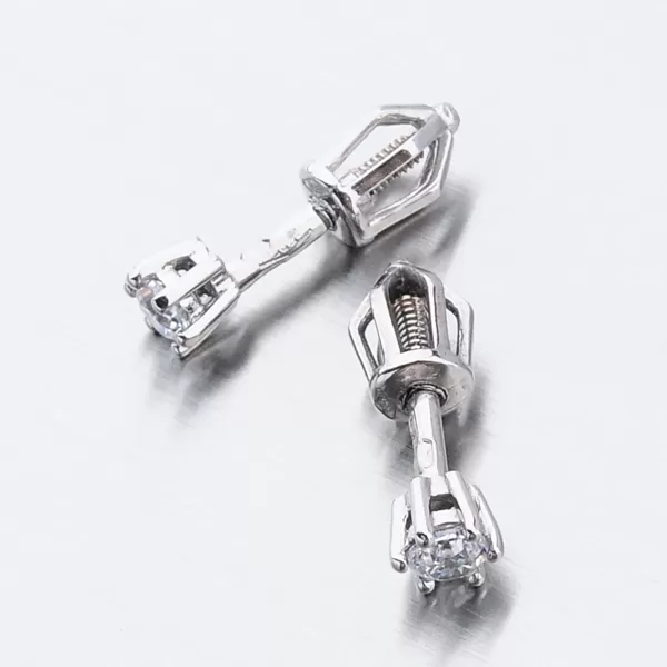 Dámské náušnice bílé zlato 585 zirkon 52DZ-8012B-ZIR