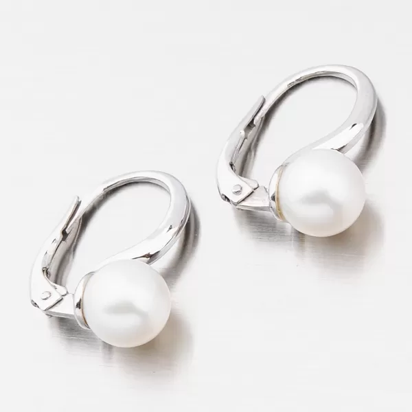 Dámské náušnice bílé zlato 585 perly 668P-120001