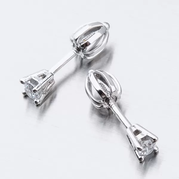 Dámské náušnice bílé zlato 585 zirkon 52DZ-61062B-ZIR