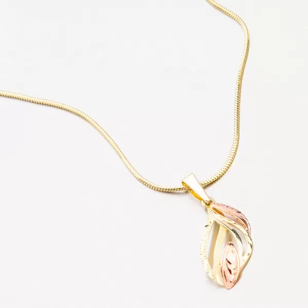 Dámský přívěsek zlato mix 585 53P-003-02