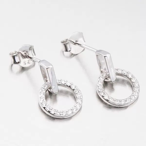 Dámské náušnice stříbro 925 zirkon UPST-122117