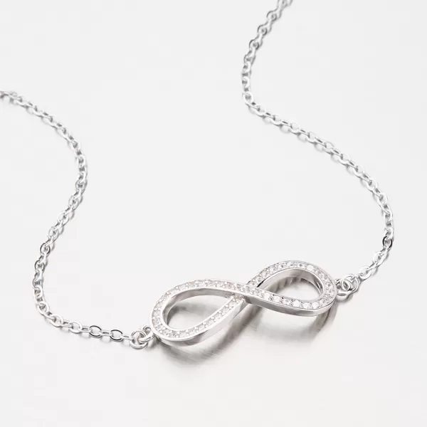 Stříbrný náramek se zirkony BST-14412K